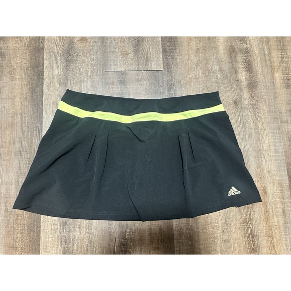 Adidas Skort Black Neon Trim Medium - Picture 1 of 3